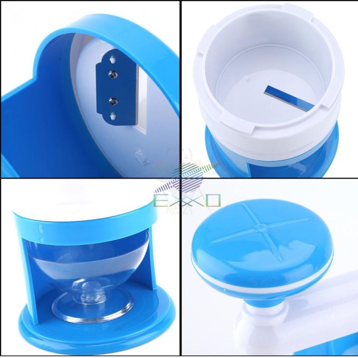 Alat Serut Es Batu Putar Portable Mesin Es Serut Manual Penghancur Es