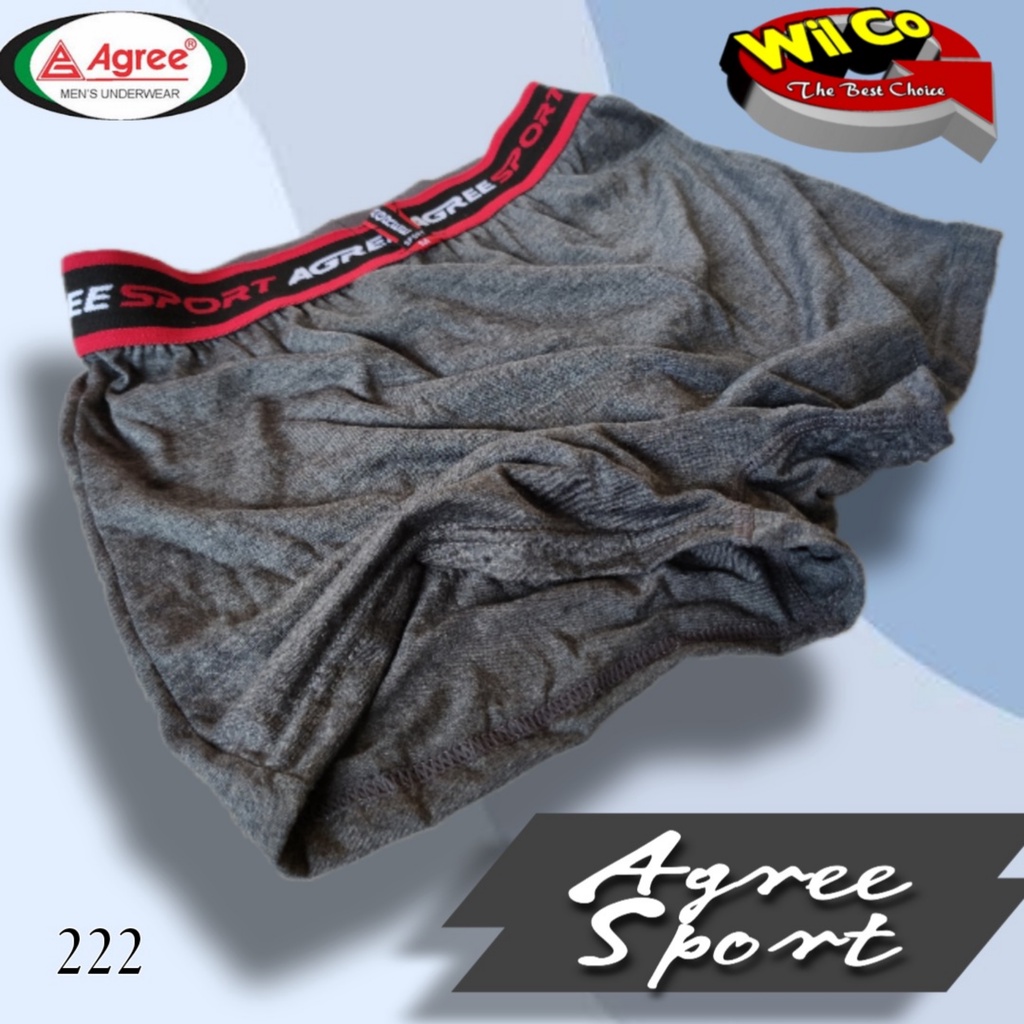 K222D - (PER 1 BOX ISI 2 Pcs) CELANA DALAM PRIA CD [BOXER] PRIA PAKAIAN DALAM PRIA AGREE SIZE M - XL
