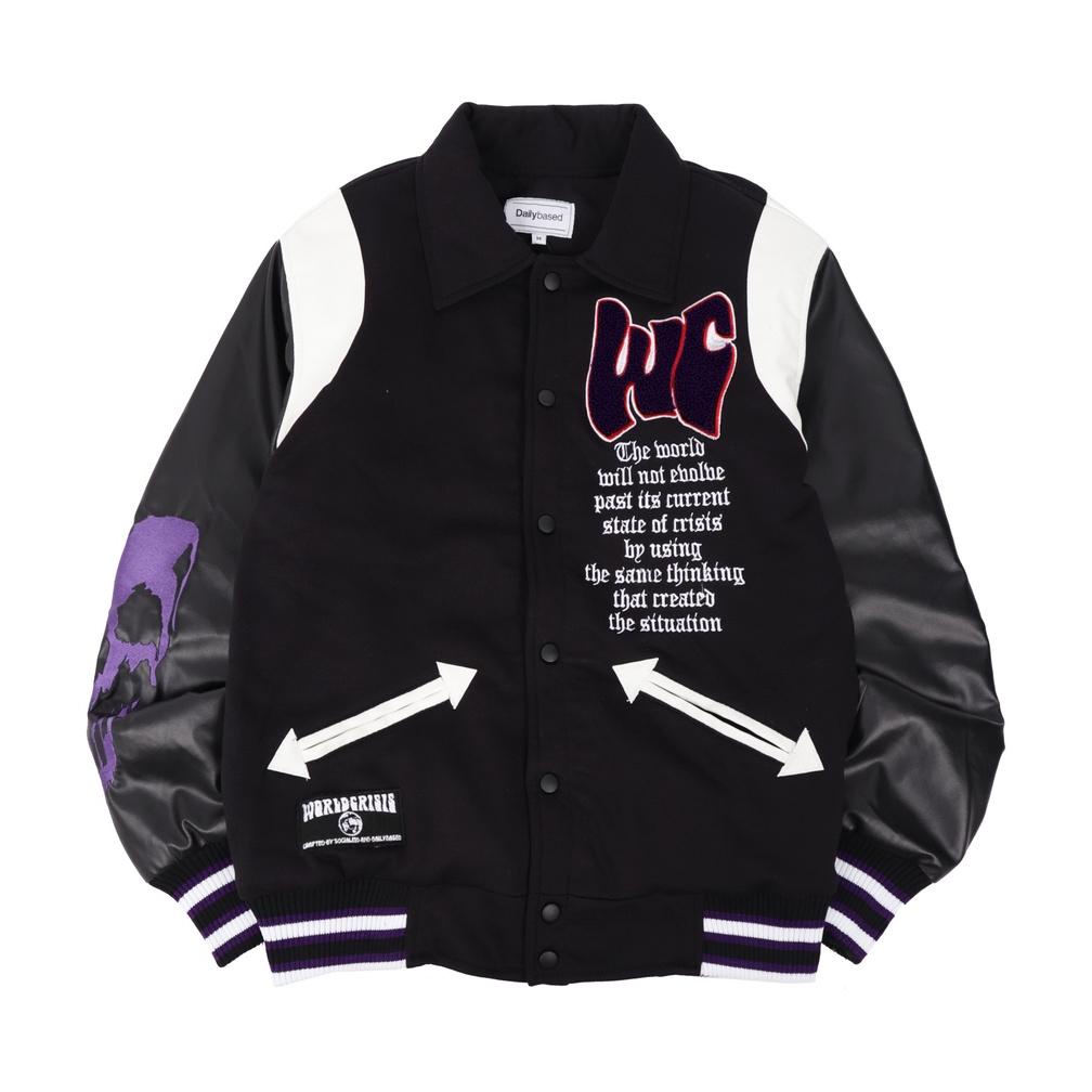 DAILYBASED x SOCIALE | Varsity Jacket World Crisis