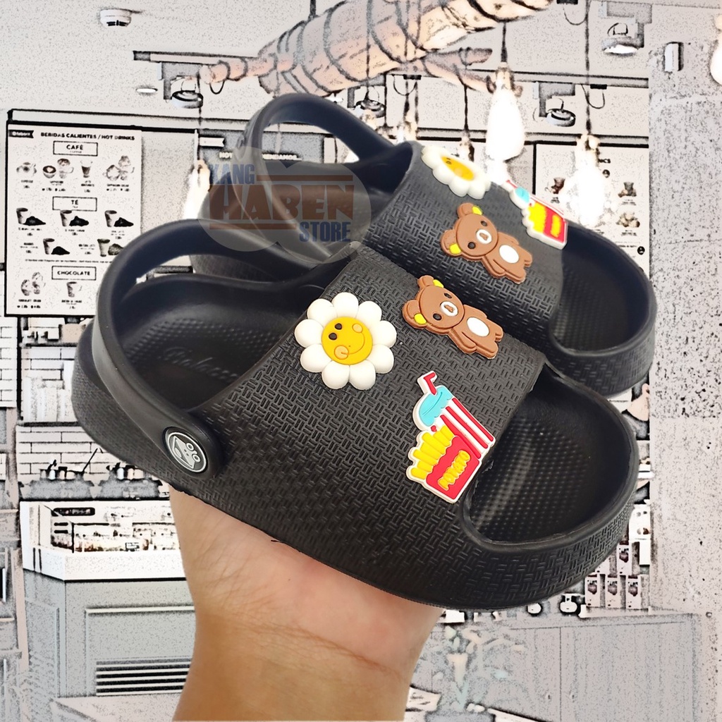 Habenkids Sandal Jibbitz Anak Cewek Umur 1 - 3 tahun Karakter Lucu