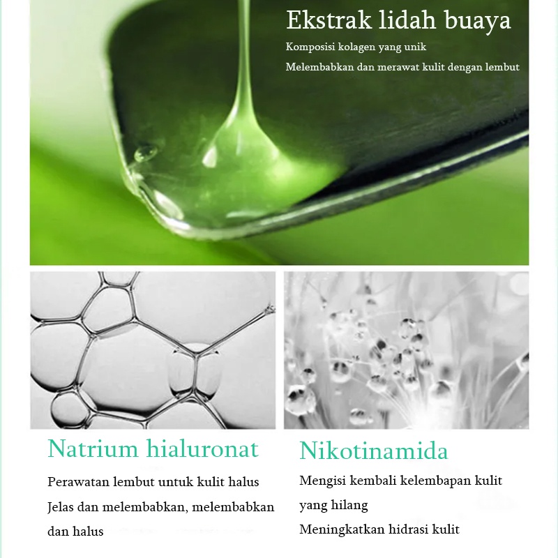 ALOE VERA SOOTHING GEL EKSTRAK LIDAH BUAYA MELEMBABKAN KULIT 100% Ekstrak Lidah Buaya