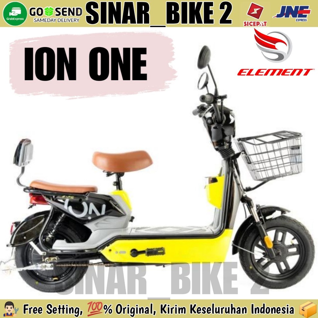 Sepeda Listrik ION ONE By ELEMENT Electric 500 Watt E Bike