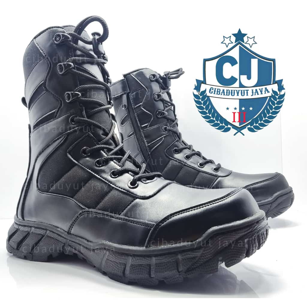 SEPATU PDL TACTICAL TNI POLRI SECURITY HITAM DOFF SAFETY UJUNG BESI TERMURAH!