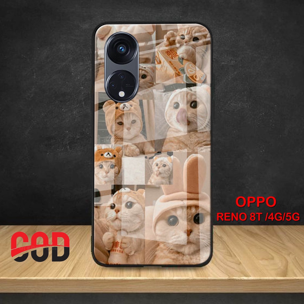 [G75] SOFTCASE OPPO RENO 8T 4G - OPPO RENO 8T 5G - SOFTCASE GLASS KACA OPPO RENO 8T 4G - OPPO RENO 8