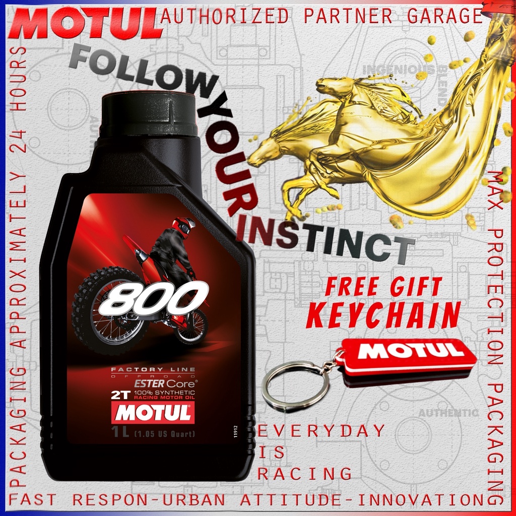 MOTUL 800 2T FACTORY LINE OFF ROAD 1L OLI MOTOR IMPORT ORIGINAL