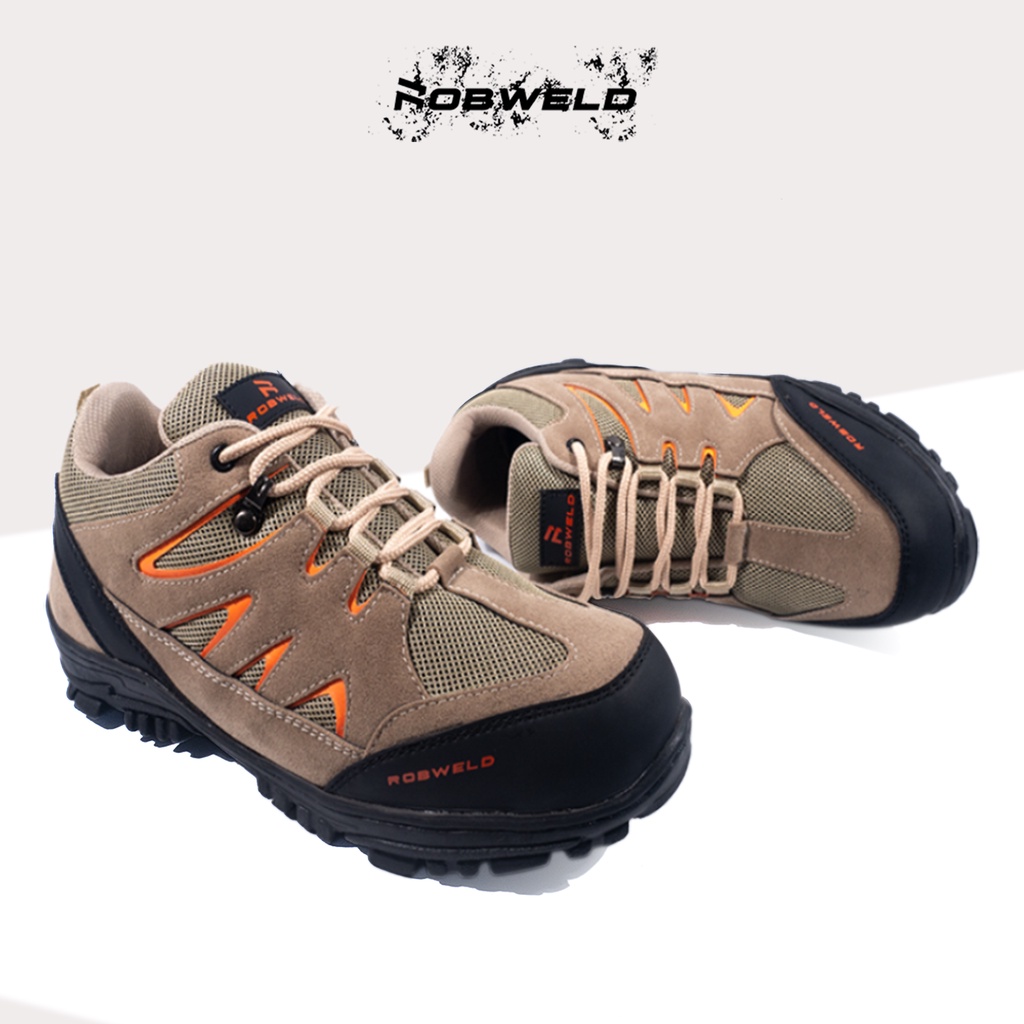 Robweld Sepatu Pria Safety Boots Pendek Low Ujung Besi