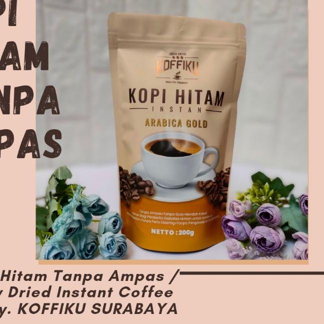 

✶ KOFFIKU [ARABICA GOLD] Spray Dried Instant Coffee/ Kopi Tanpa Ampas 200 gram Murah Surabaya ✵
