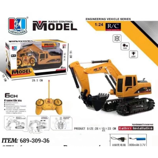 

Jual M198 Mainan RC Truck Beko Excavator Digger 1:24 Remote Control Limited