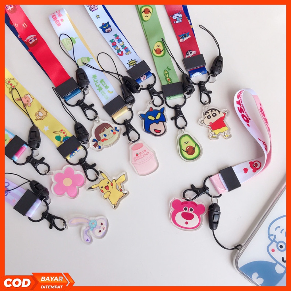 (PART 1) TALI GANTUNGAN HP PENDEK / LANYARD PODS / GANTUNGAN USB / LANYARD ID CARD / NECK STRAP