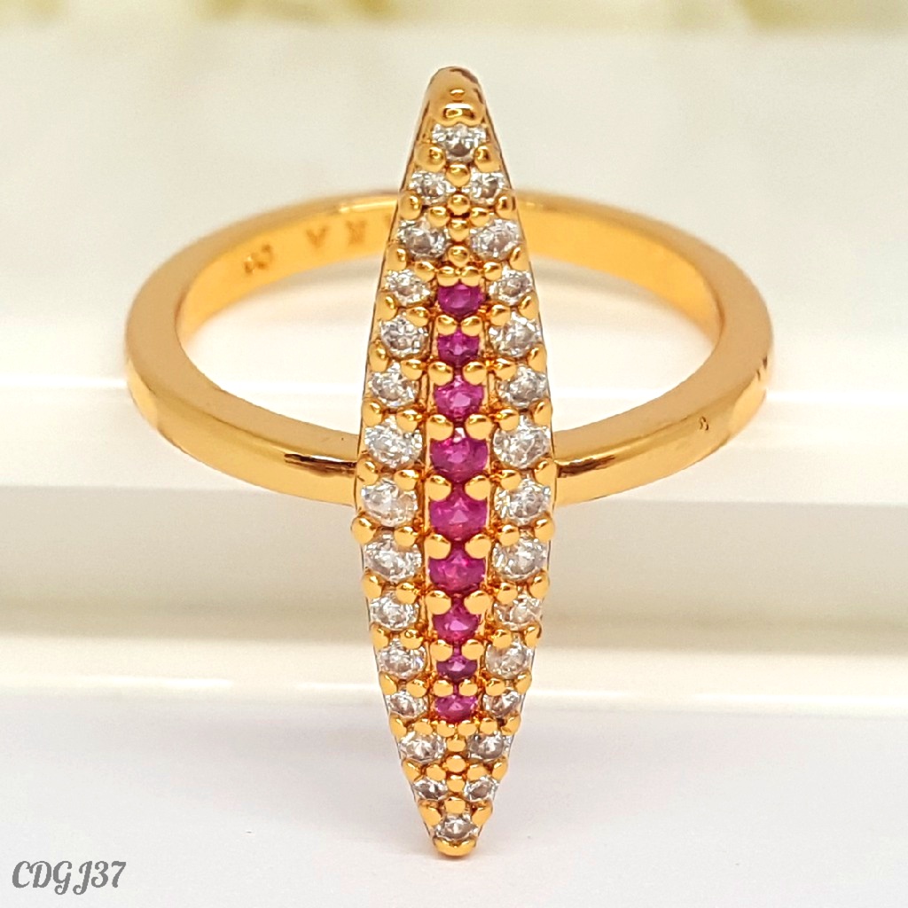 PGX Cincin Xuping Wanita Lapis Emas Aksesoris Perhiasan Fashion Premium - Z214