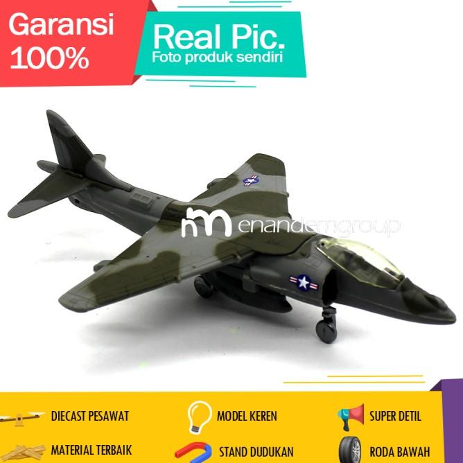 Newray Diecast Miniatur Mainan Pesawat Tempur Av-8B Harrier