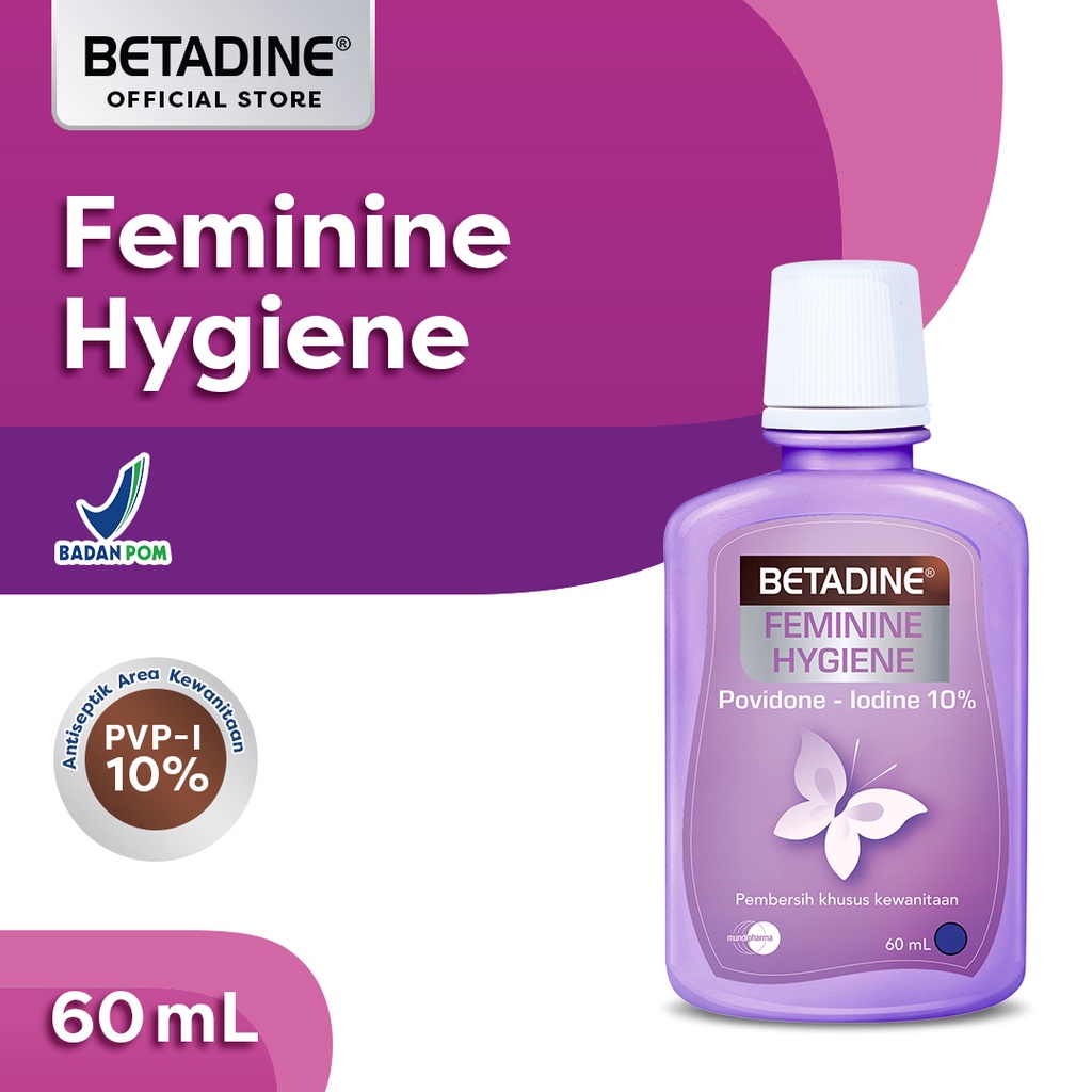 BETADINE FEMININE HYGIENE Pembersih Kewanitaan 60ml