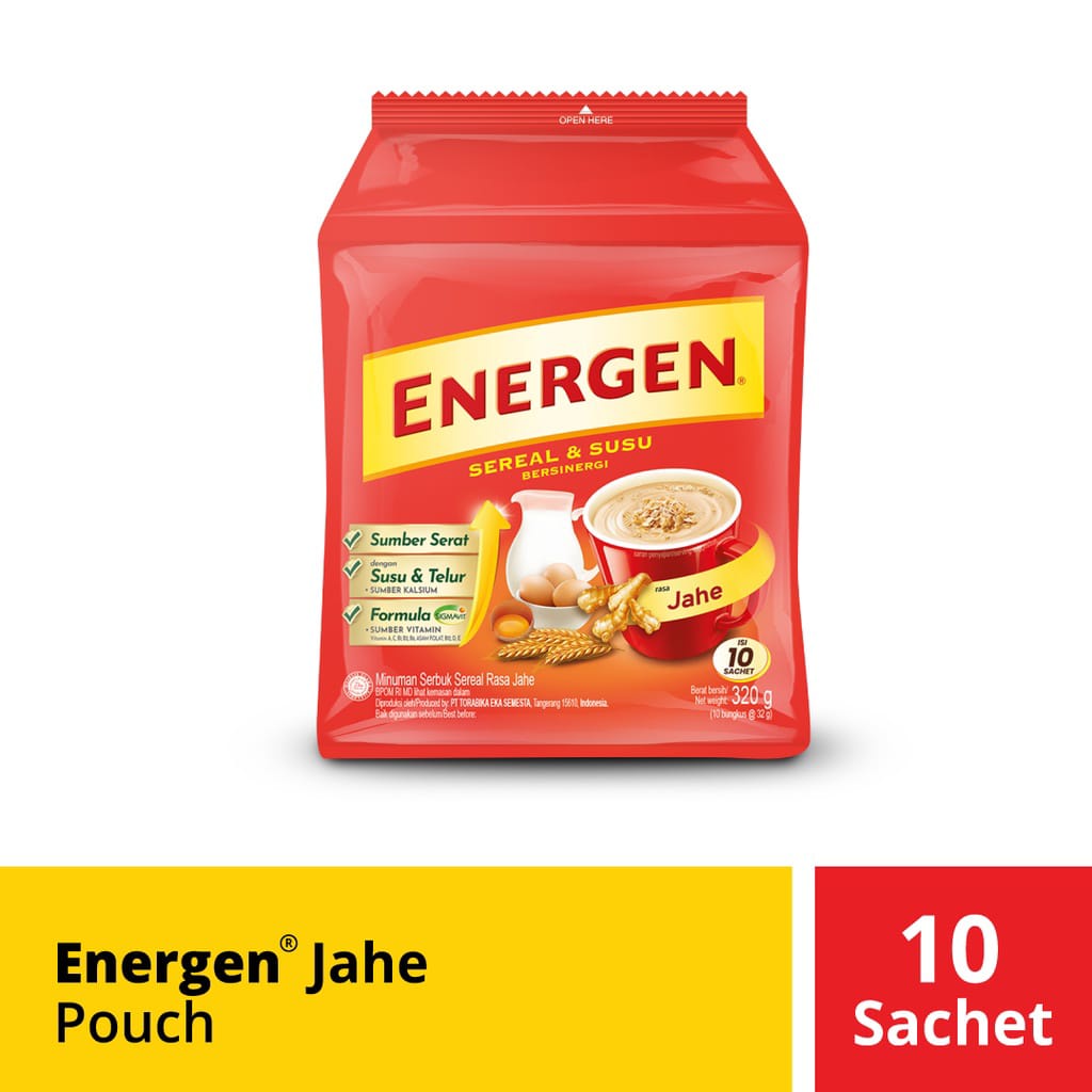 

Energen Jahe Minuman Sereal 10 x 29 gr
