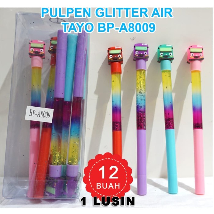 

1 LUSIN Pulpen GLITTER AIR TAYO BP-A8009 - 1 LUSIN