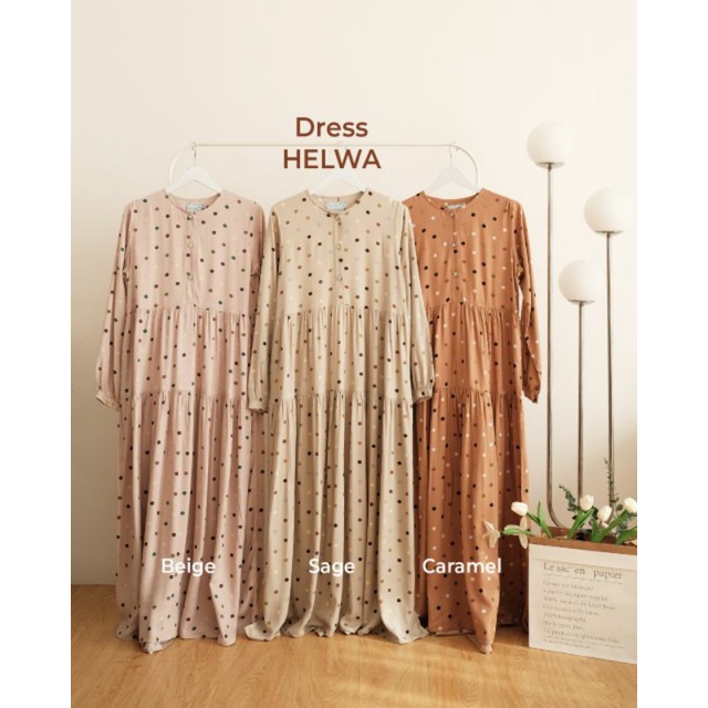 HELWA DRESS POLKADOT BY GREENISM