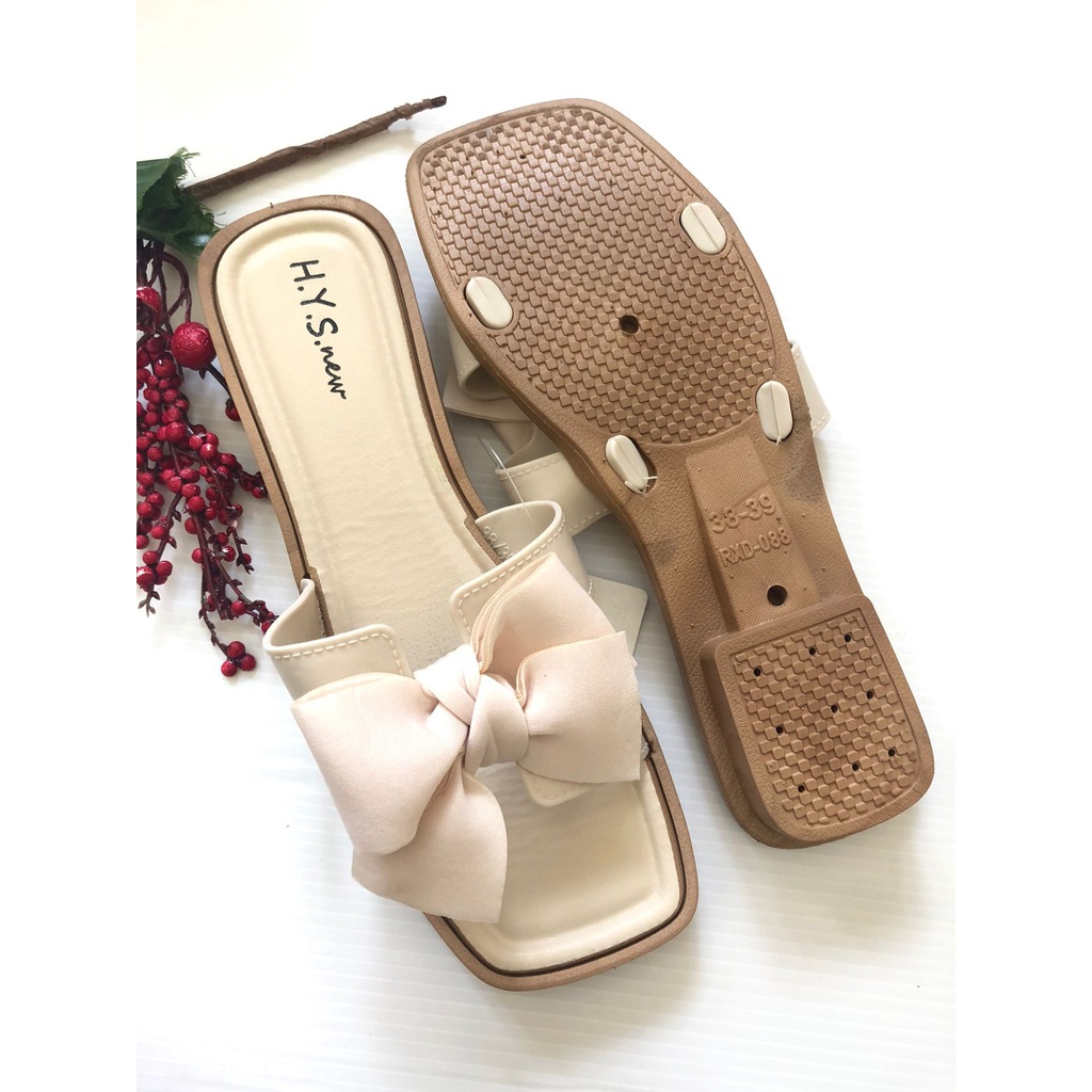 Sandal Wanita Import Korea Karet Selop Pita HYS-088