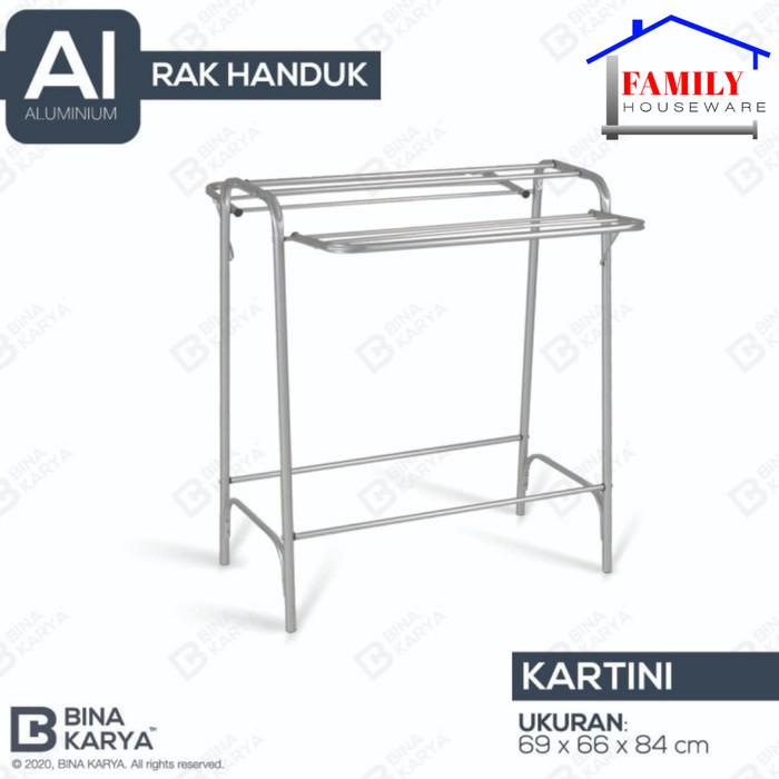 JEMURAN HANDUK ALUMINIUM BINA KARYA KARTINI RAK BAJU MINIMALIS KECIL