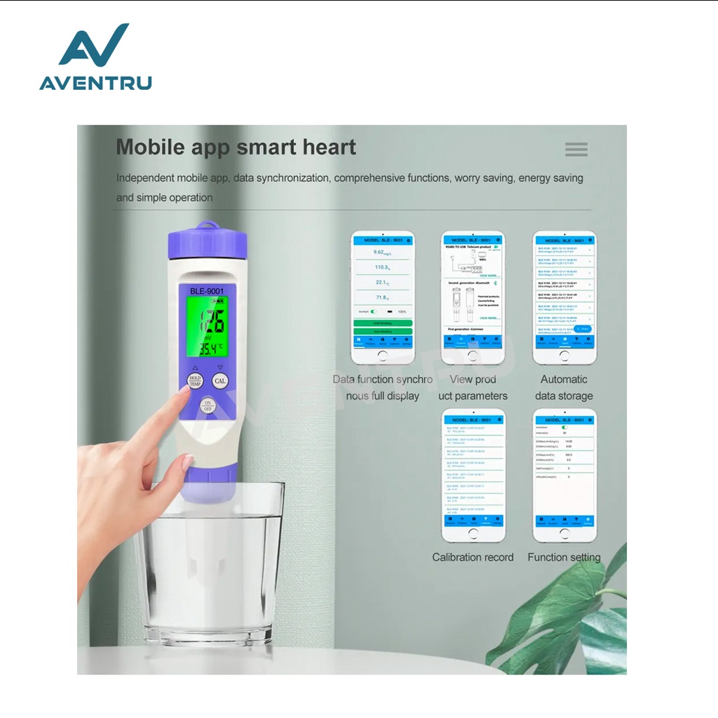 Smart 2in1 2 in 1 ORP Temperature Meter Tester BLE9001 Alat Ukur Kualitas Air Redoks