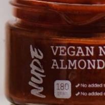 

➦ NUDE - Vegan Nood Almond Butter 180g Smooth, Spread, No added sugar, Gluten Free, Diet not Nutella ➤