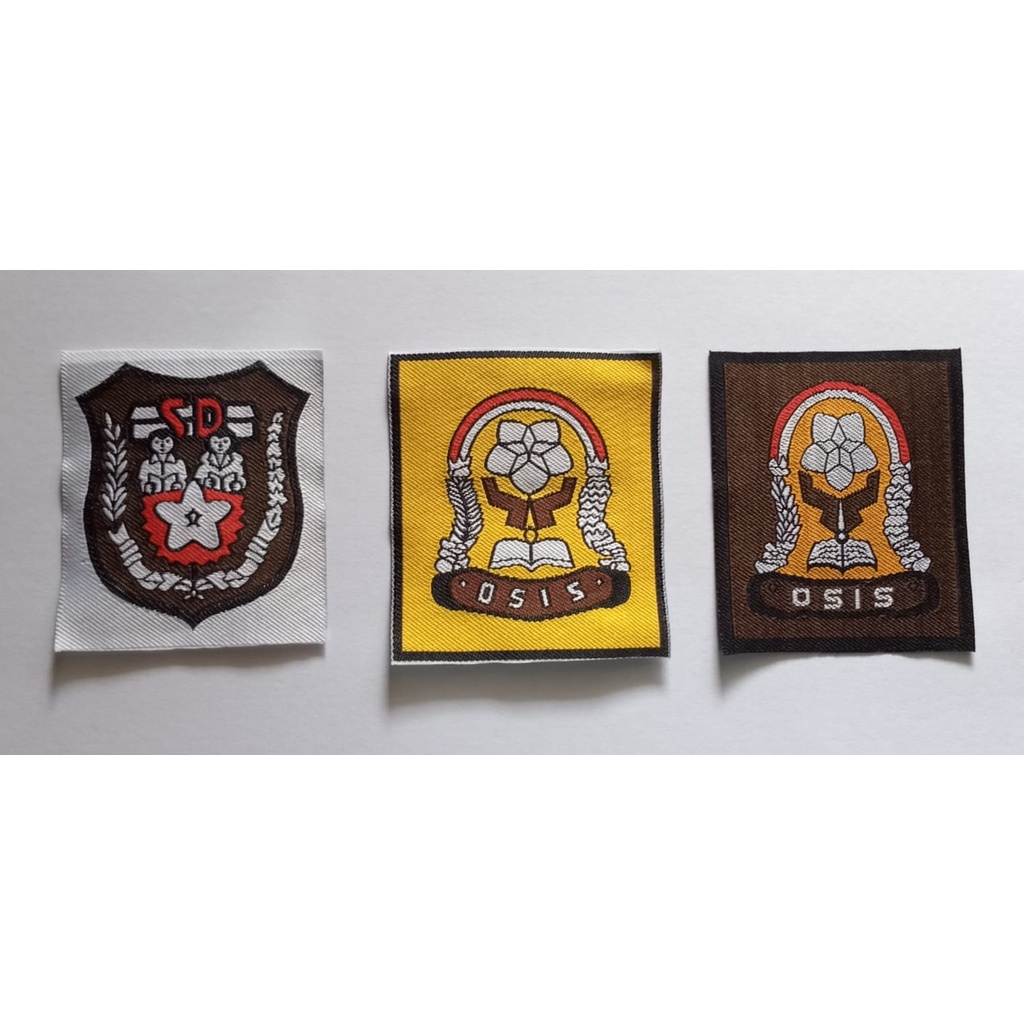 Emblem Woven Bagde Bet Logo SD SMP SMA