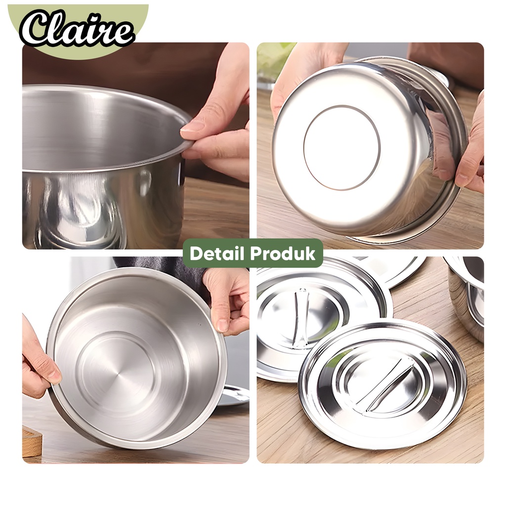 Panci Stockpot Stainless Steel 5 in 1 / Stockpot Stainless 5 Susun