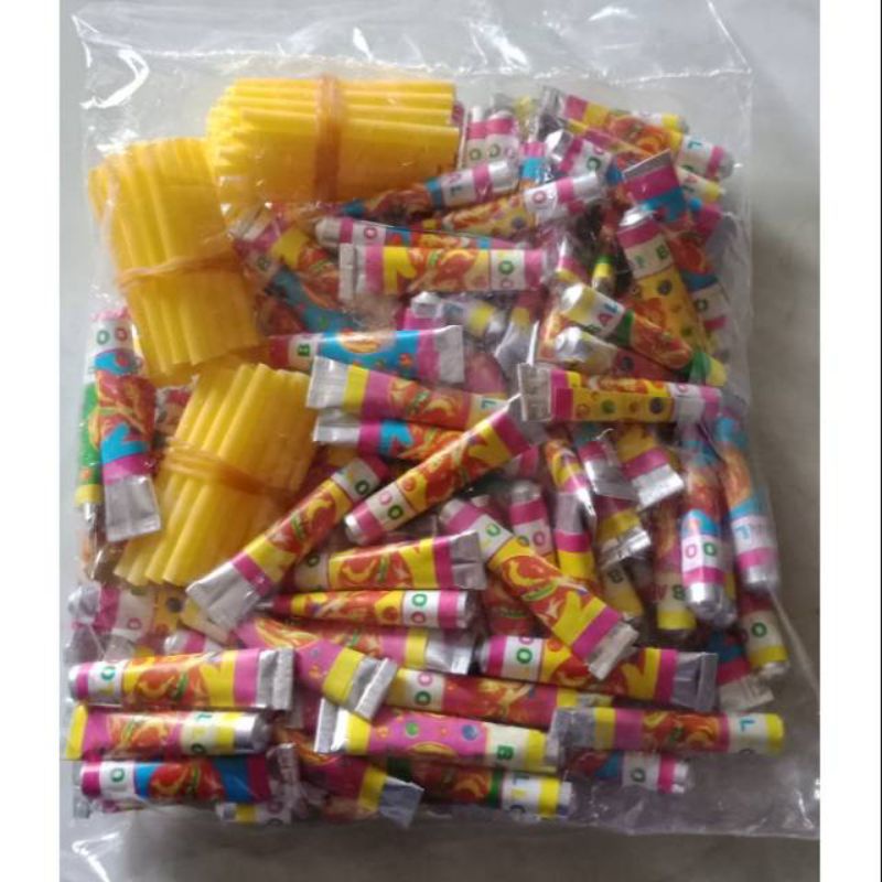 Mainan balon tiup Tata hembusan tiup  jadul isi 100pcs