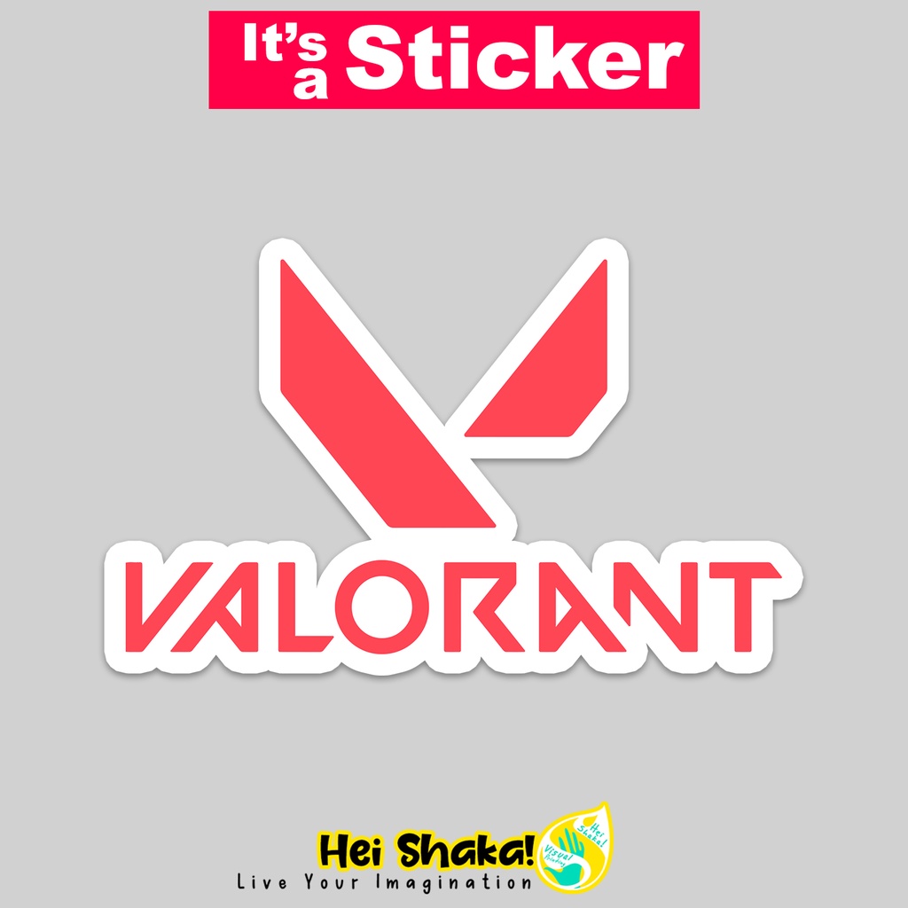 

Stiker Valorant Sticker Gamer Tempelan Gaming Bahan Vinyl Anti Air
