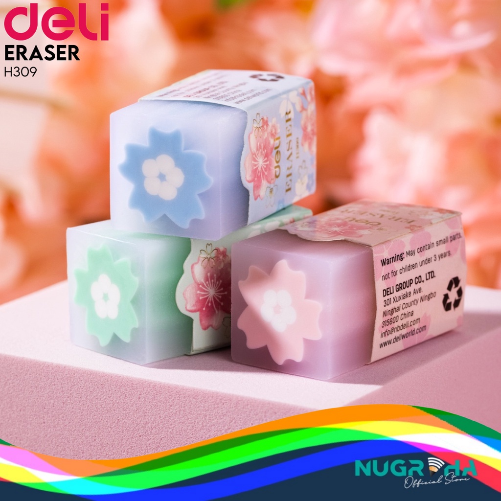 

Deli Eraser / Penghapus Eco PVC Gambar Bunga Sakura H309
