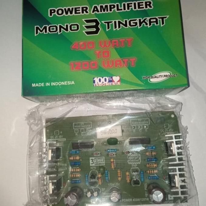 Kit Power Amplifer Mono 3 Tingkat 400W To 1200W rajaav77 dijamin