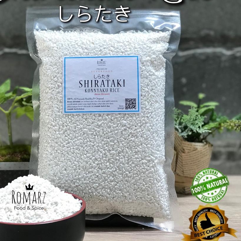 

ⅎ BERAS SHIRATAKI | SHIRATAKI RICE 500gr BERAS KONNYAKU RICE 500gr ✭