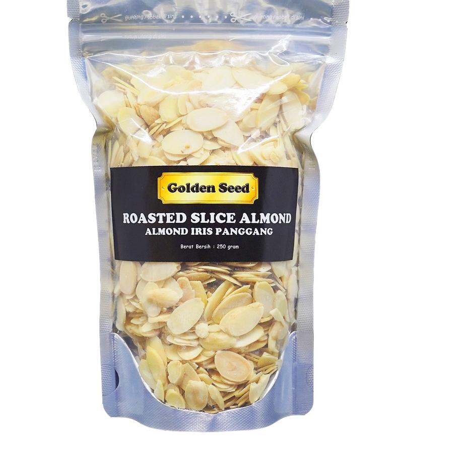 

❀ ALMOND IRIS PANGGANG 250 GRAM PREMIUM - ROASTED ALMOND SLICE 250 GR ➶