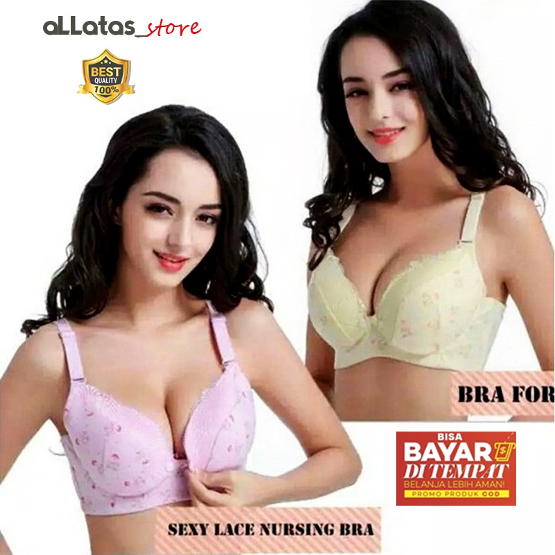 Terbaru Bra Bh Menyusui Nursing Bra BUSA Tanpa Kawat Wanita Ibu MEYUSUI Kualitas Import//bh ibu menyusui murah berkualitas bh import kancing depan bh menyusui BISA COD