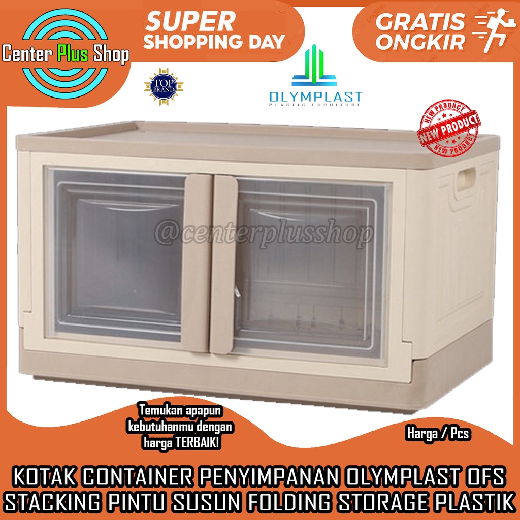 Olymplast Container Folding Storage Ofs Box Plastik Lemari Pakaian Kontainer Almari Lipat Lipet Bong