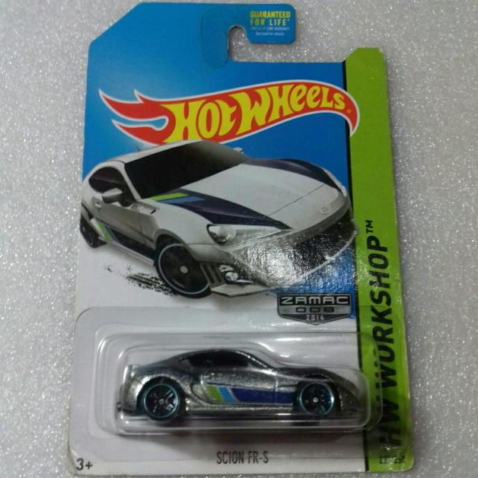 HOT WHEELS ZAMAC SCION FR-S. TOYOTA GT-86. HW WORKSHOP US CARD 2013.