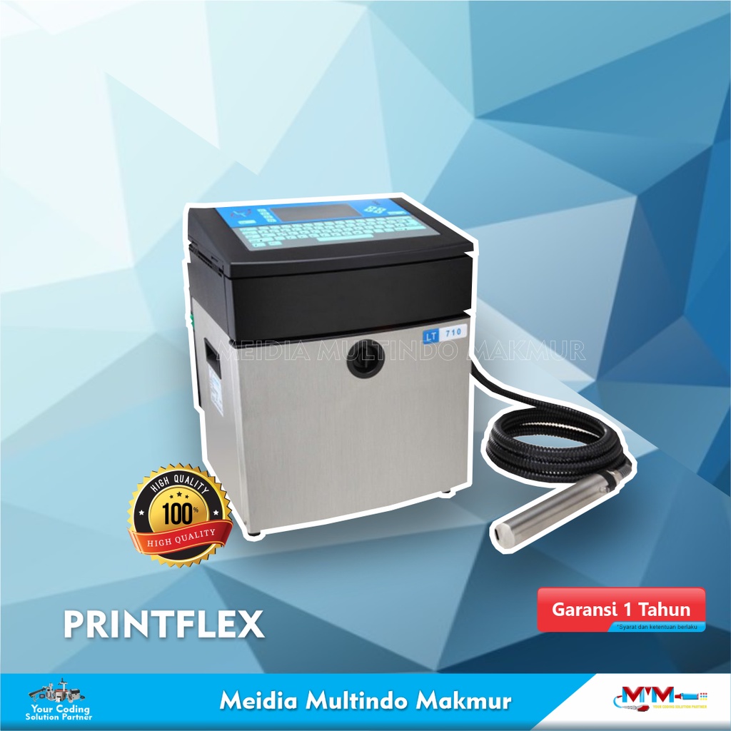 MESIN INKJET CODING Printflex PF760 CIJ printer coding Expire Date