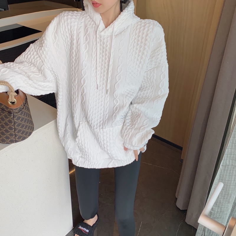 XIAOZHAINV Korean Style Lengan Panjang Sweater Oversize Hoodie Wanita