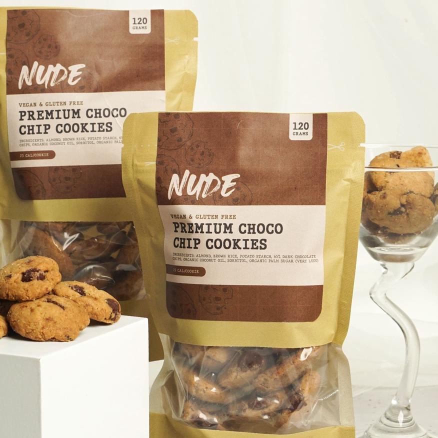 

♥ Premium Choco Chip Cookies Gluten Free & Vegan - Low Calories, No Egg, No Butter, No Milk, Diet ✶