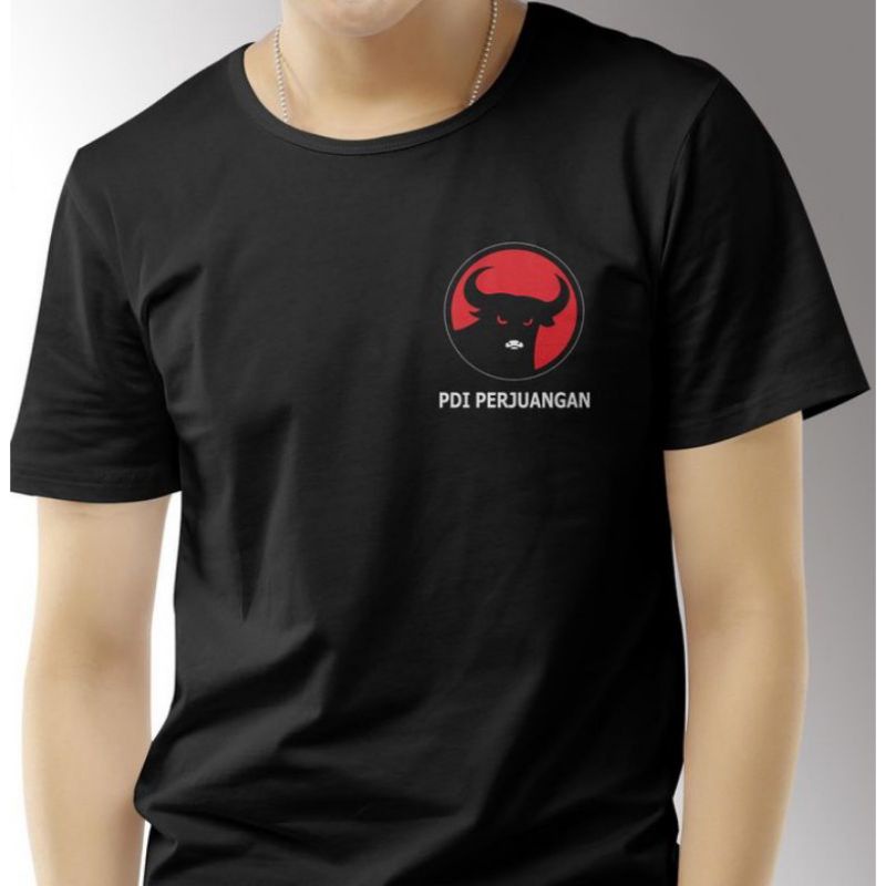 kaos pdi / kaos pdi perjuangan / kaos partai pdi model sablon printing DTF