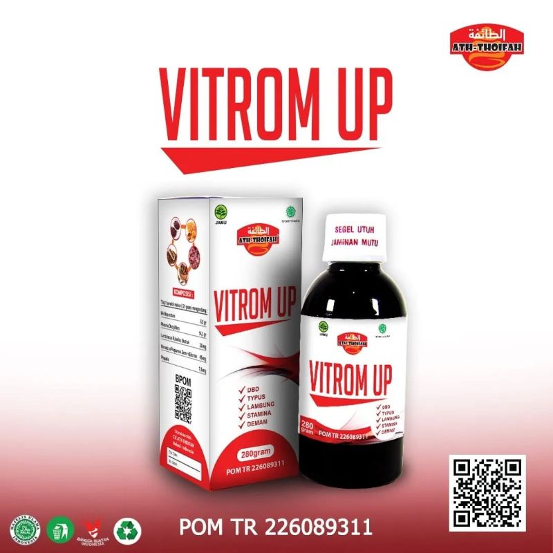 

sari kurma angkak | VITROM UP | herbal tipes,DBD,menaikkan trombosit