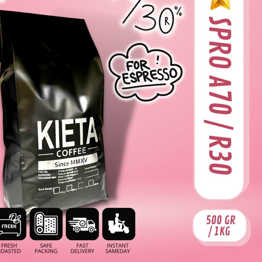 

✧ Biji Kopi 1kg Espresso Blend 70 arabika / 30 robusta ◙