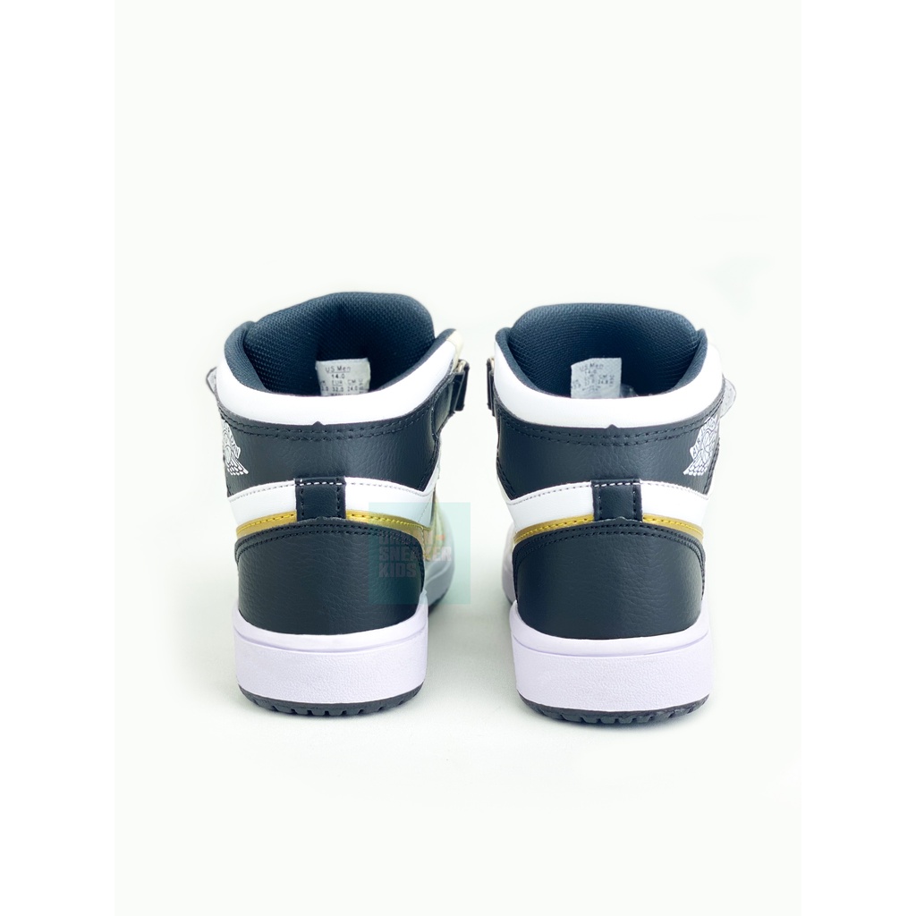 Sepatu Anak Laki Laki Sneakers High Cream Black Gold Usia 3-10 Tahun - Urban Sneaker Kids