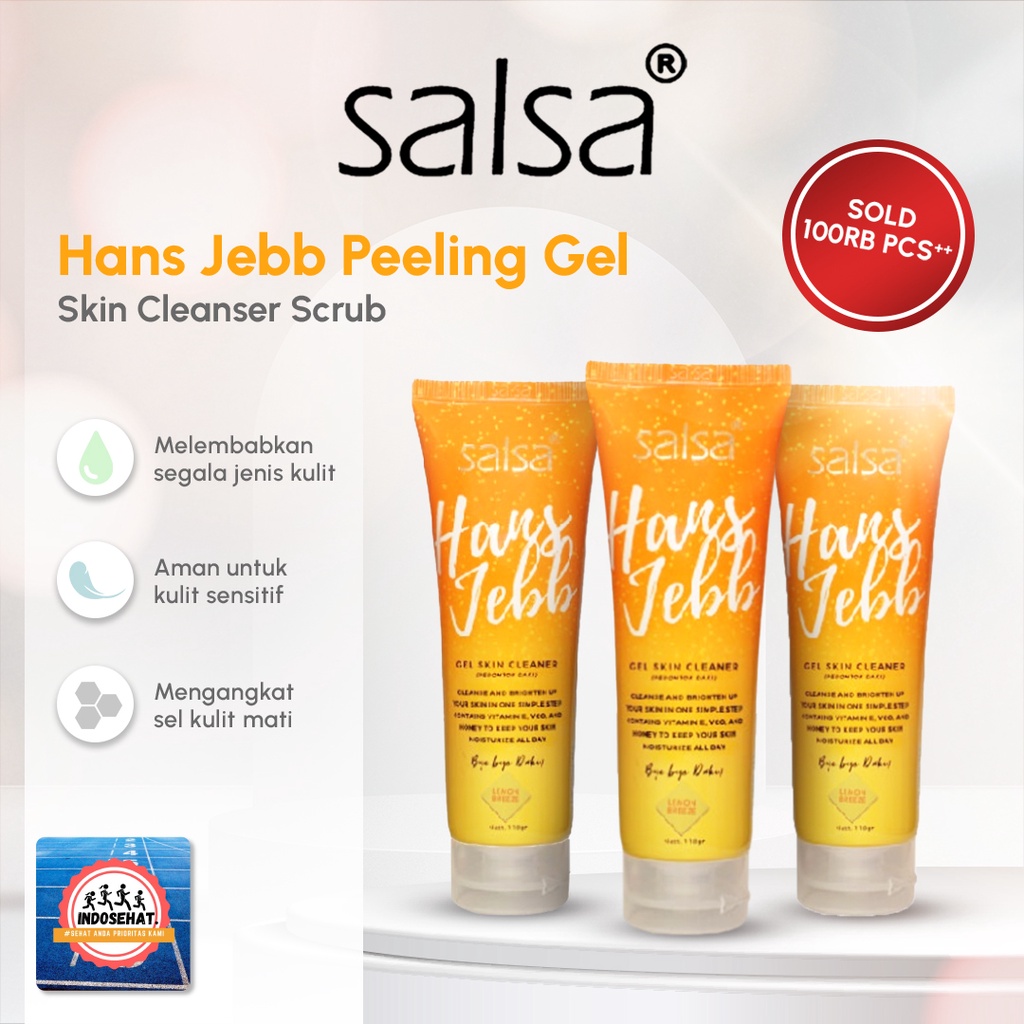 SALSA Hans Jebb Gel Skin Cleaner / Peeling Gel Lulur Tanpa Bilas