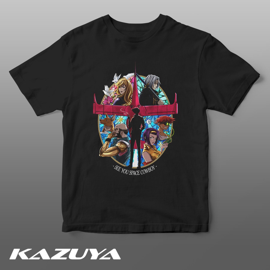 KAZUYA TM-0355 Kaos COWBOY BEBOP - SEE YOU SPACE COWBOY - Anime Japan