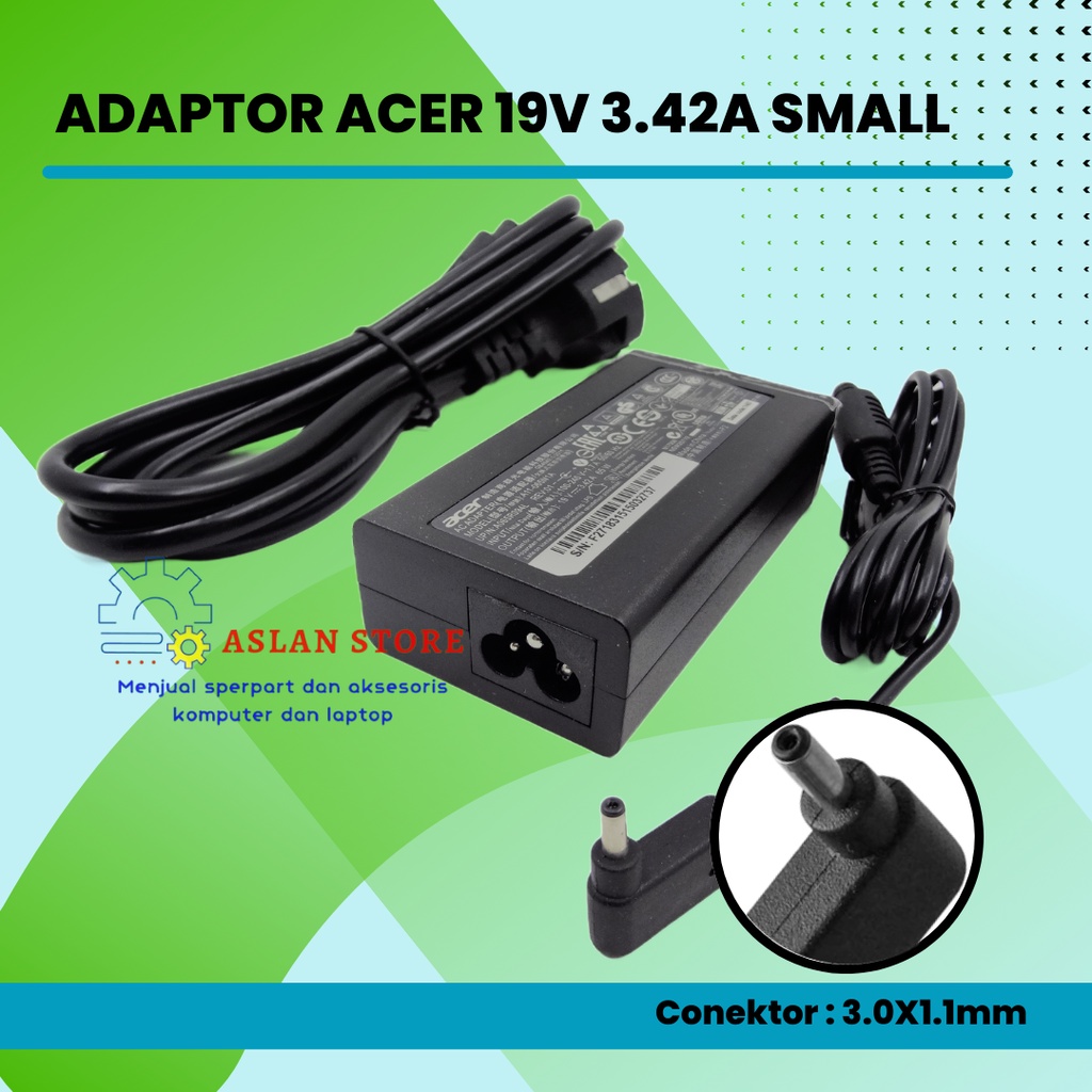 AC Adaptor Acer 19V 3.42A 3.0*1.1MM 65W Laptop Charger Acer Aspire P3-131 S5-391 P3-171 S7-191 S7 Ultrabook