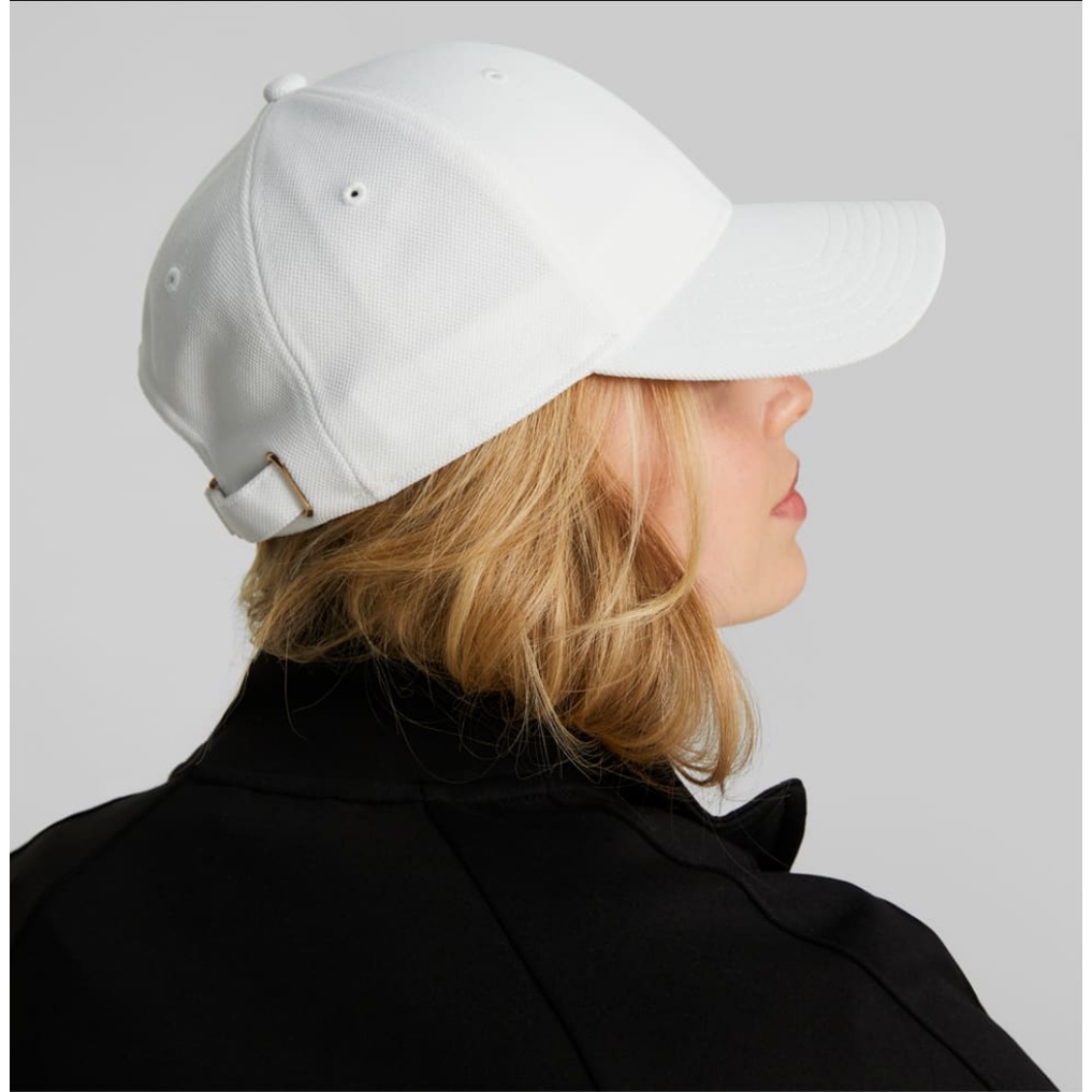 Puma Gold Metal Cat Cap White Putih Logo Emas 024158-02 Topi Original