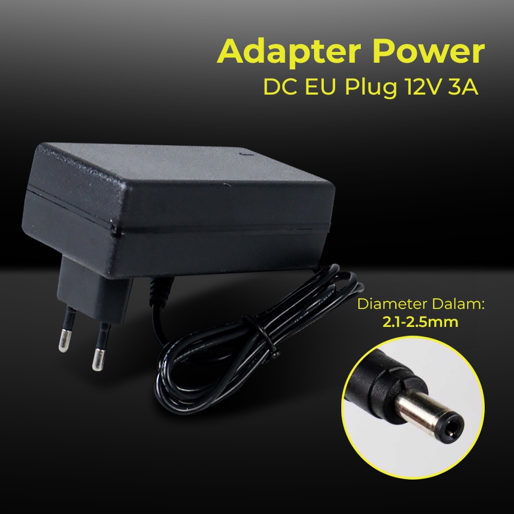 Lincoiah Adapter Power DC EU Plug 12V 3A - 1230