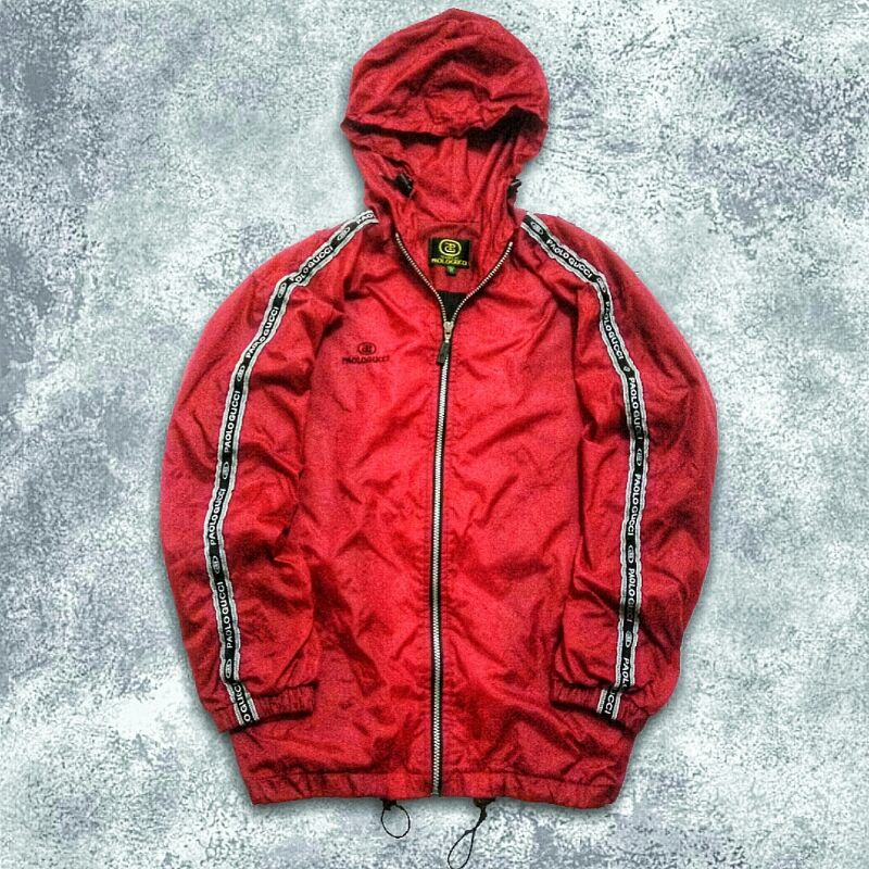 preloved windbreaker hoodie jaket paolo gucci
