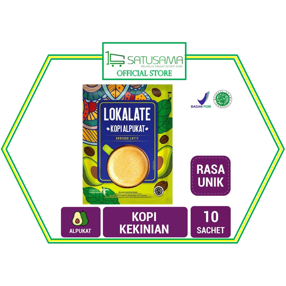 

LOKALATE KOPI ALPUKAT 10 SACHET