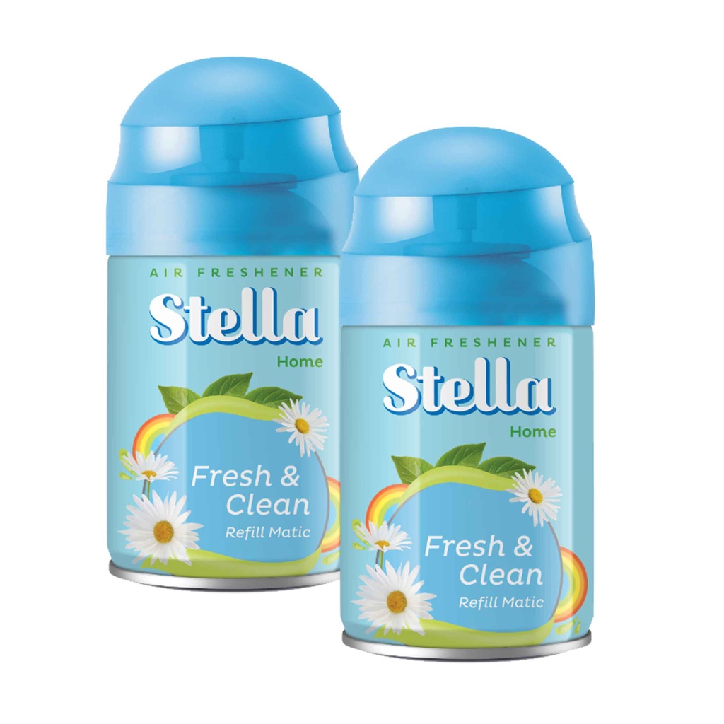 REFILL MATIC / STELLA FRESH &amp; CLEAN / PENGHARUM RUANGAN / 225ML