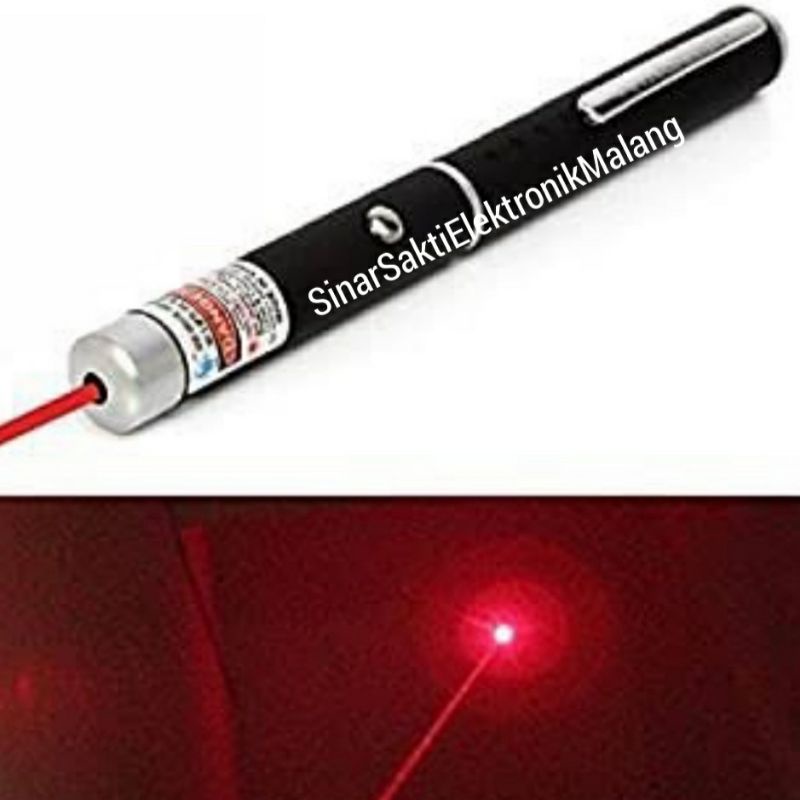 Laser Pointer Alat Pen Presentasi Remote Baterai Merah Red Presenter Kuliah Sekolah Dosen